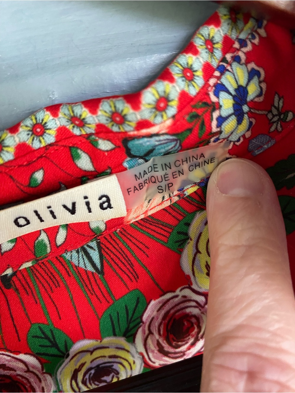Alice + Olivia Randa Mix Floral Trumpet Sleeve Blouse Small - Picture 5 of 7